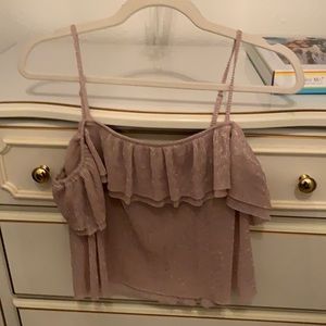 Pink Shimmery Crop Top